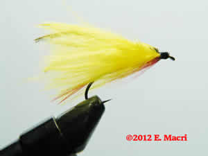 Yellow Maribou for Large Brown Trout at www.flyfisher.com